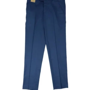 Papka 2062 men's blue trousers with embroidered logo on plain fabric background