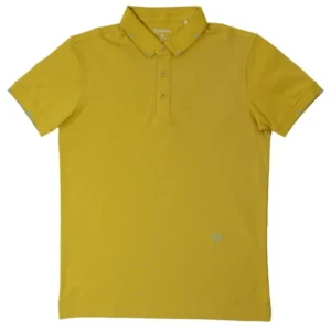 Papka 1118 men's shirt with yellow logo on the body