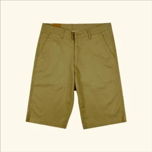 Papka 2026 men's khaki shorts yellow with small stripes
